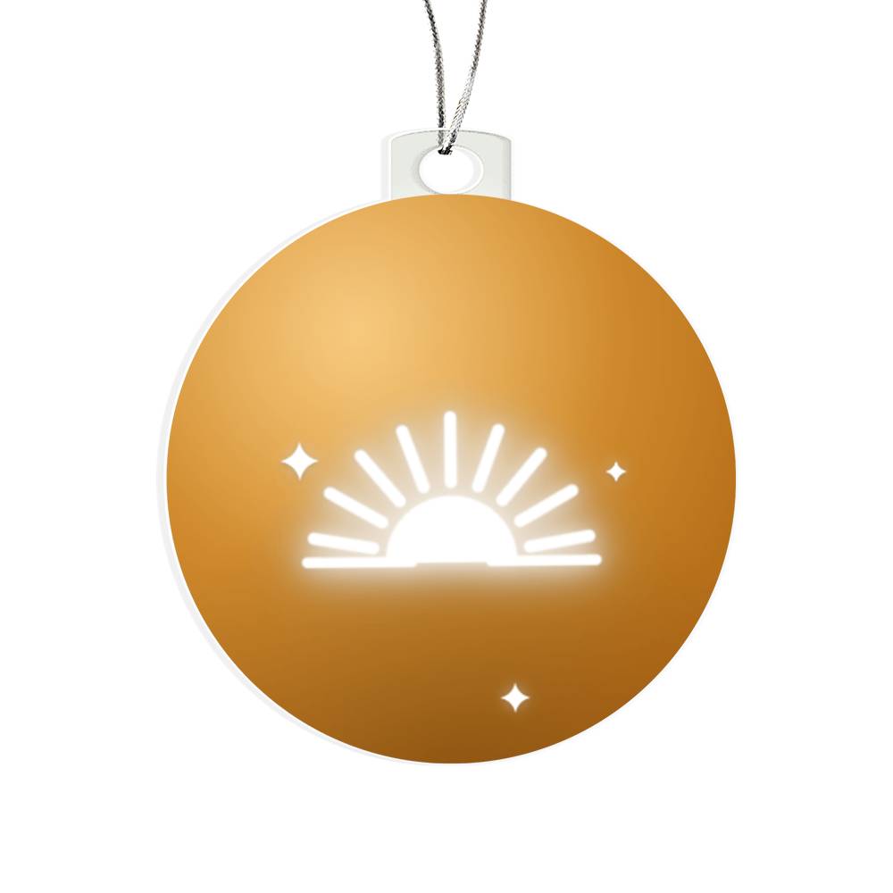 Sunburst Bulb Ornament