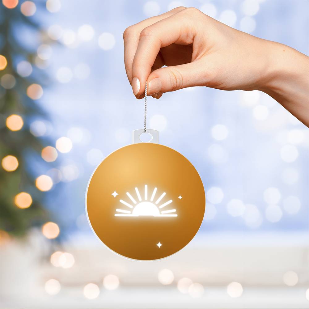 Sunburst Bulb Ornament