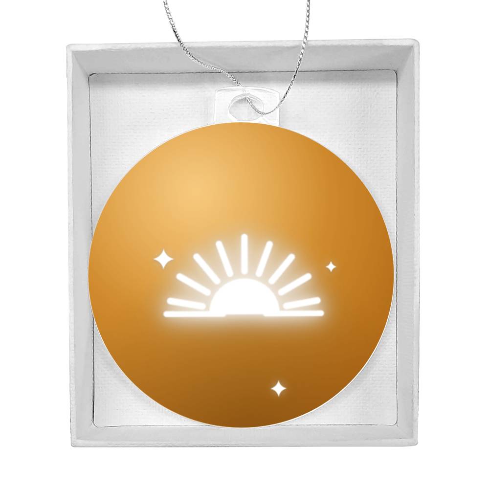 Sunburst Bulb Ornament