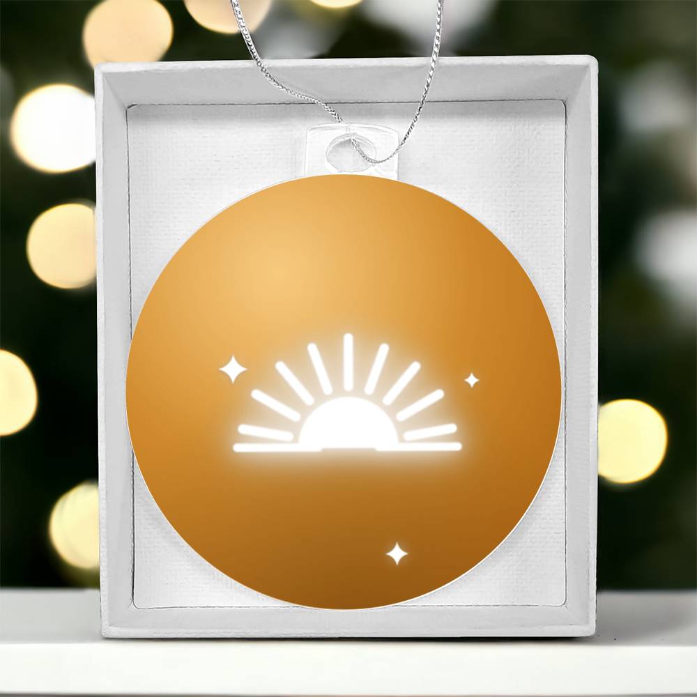 Sunburst Bulb Ornament