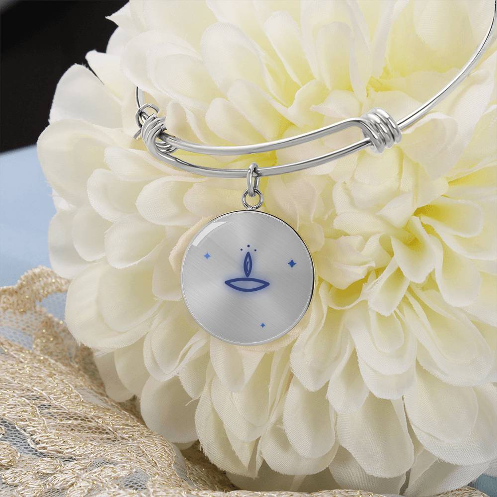 Diya Silver Charm, Light Over Darkness